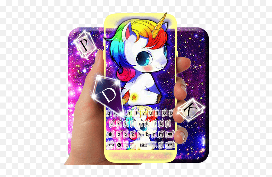 Kawaii Unicorn Keyboard Theme - Mythical Creature Emoji,Unicorn Emojis For Android