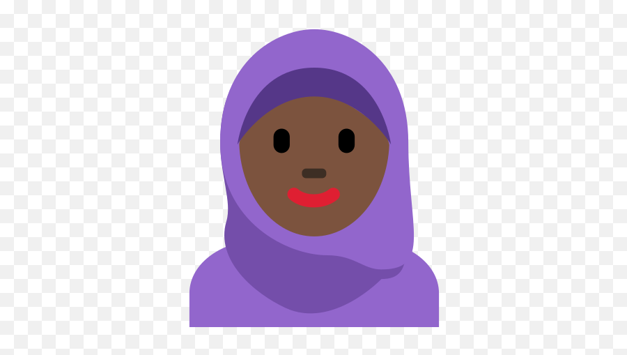 Woman With Headscarf Emoji With Dark - Religious Veil,Scarf Emoji