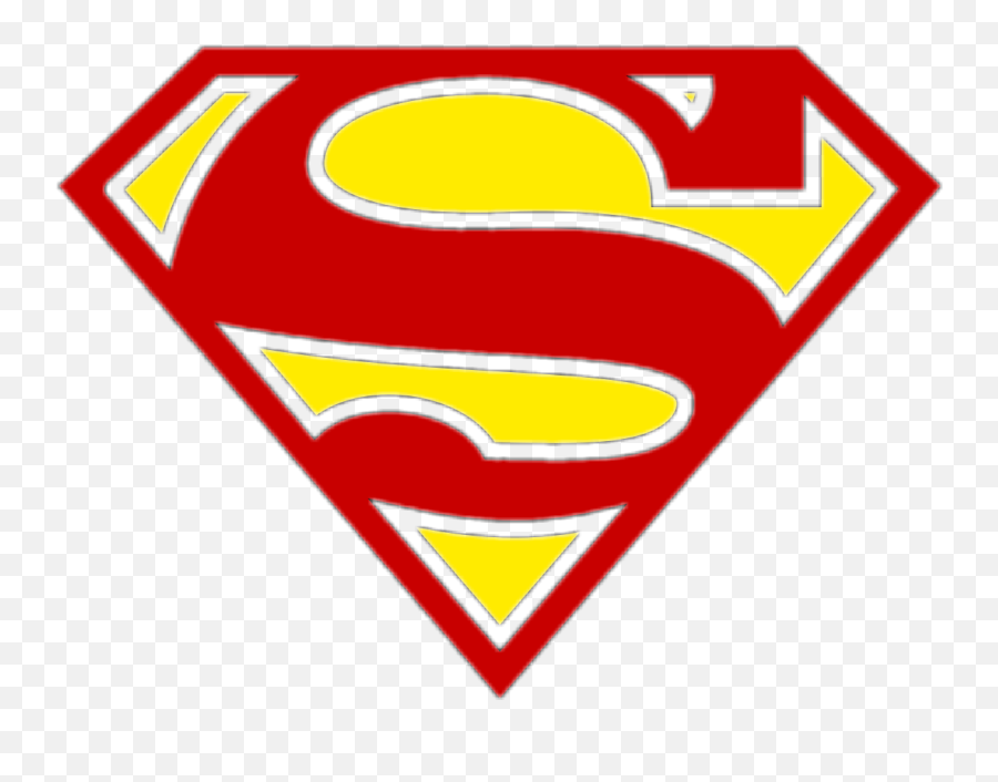 Superman Superhero Logo Sticker - Logo Superman Emoji,Superman Emoji Art