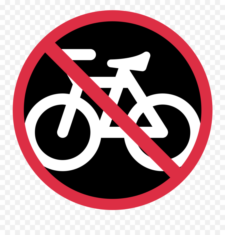 No Bicycles Emoji - No Bicycle Emoji,Bicycle Emoji