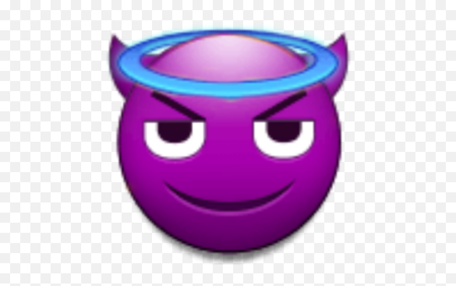 Emoji Evil Angel Sticker By Parkjimin8534 - Happy,Evil Emoji