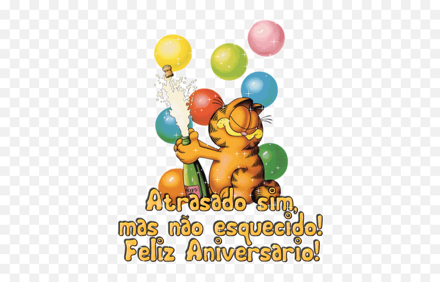 Mensagem De Aniversário Atrasado - Gifs De Feliz Aniversário Atrasado Emoji,Emoticons De Niver