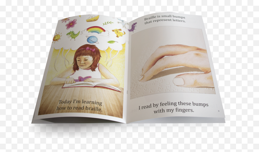 My Name Is Alice And I Am Blind Big Book With Free Embossed Braille Alphabet Poster - Horizontal Emoji,Alices Emotion