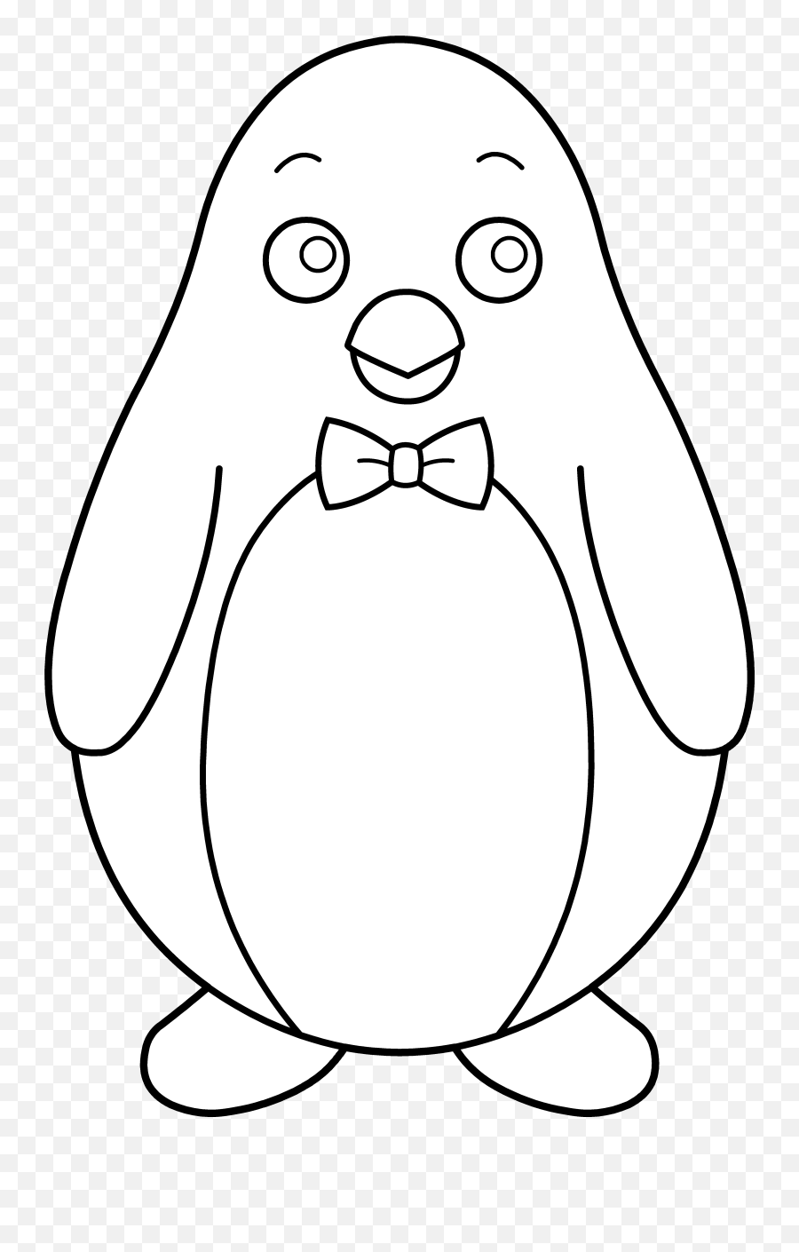 Penguin Hair Clip - Clip Art Library Cute Penguin Black And White Clipart Emoji,Putnam Emoticons