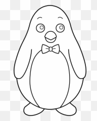 Penguin Hair Clip - Clip Art Library Cute Penguin Black And White Clipart Emoji,Putnam Emoticons