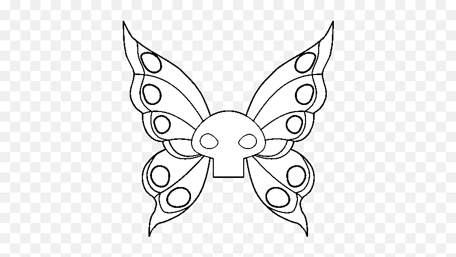 Desenho De Borboleta Emo Para Colorir - Dibujos Fáciles Para Dibujar Emos Emoji,Emoticons De Borboleta