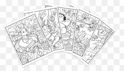 Magical Wooded Path Centerpointe Research Institute - Language Emoji,Inside Out Emotions Coloring Pages