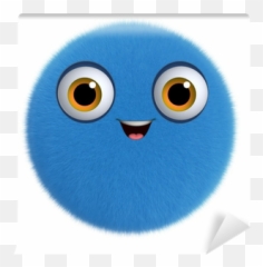 3d Cartoon Cute Furry Ball Wall Mural U2022 Pixers - We Live To Change Soft Emoji,Japanese Emoticon Cat Ball