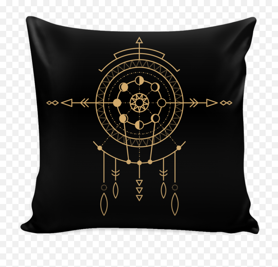 Stencils Prints On Pillow Cover Png - Prague Astronomical Clock Emoji,Emoji Body Pillow