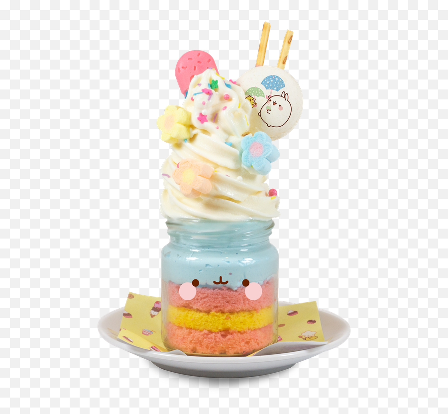Pop - Up Molangthemed Cafe Available At Bugis From Feb 18 Serveware Emoji,Monday Sweets Desserts Emoticon