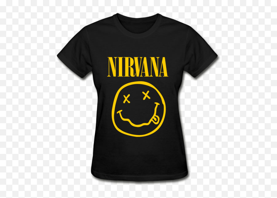 Nirvana Womens Graphic T - Nirvana Fondo De Pantalla Emoji,Rosetta Stone Tongue Emoticon