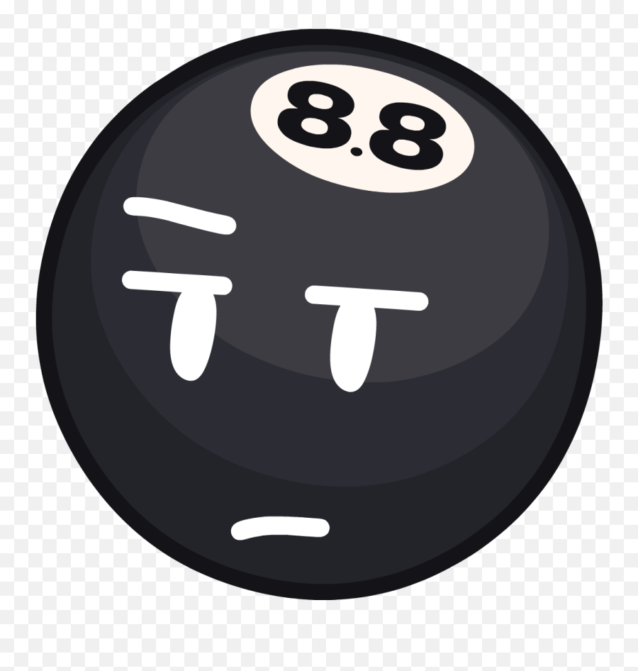 Black Characters - Ball Bfdi Emoji,Black And White Emoticon Objects