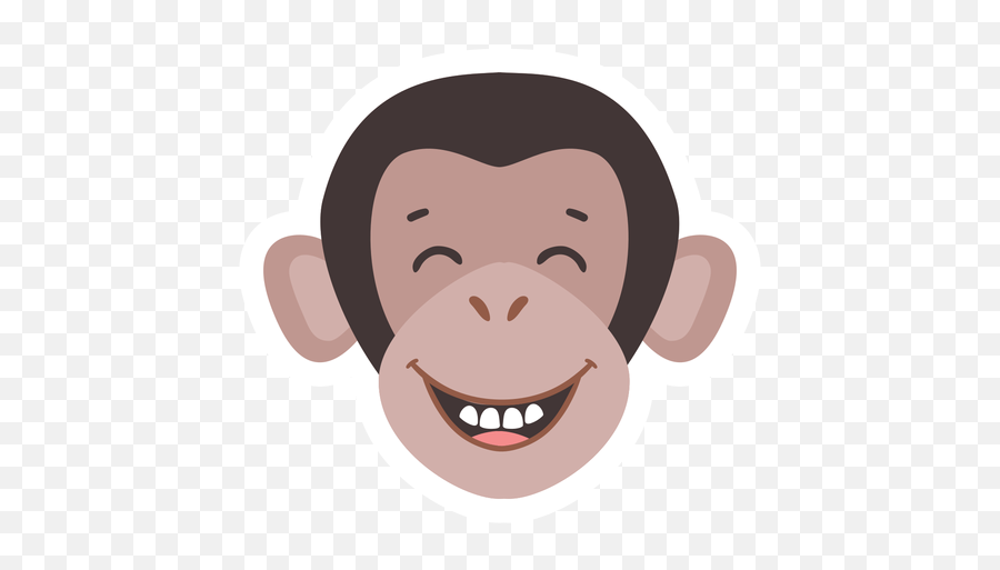 Riendo Png Svg Transparent Background - Happy Emoji,Sitting Monkey Emoji Png