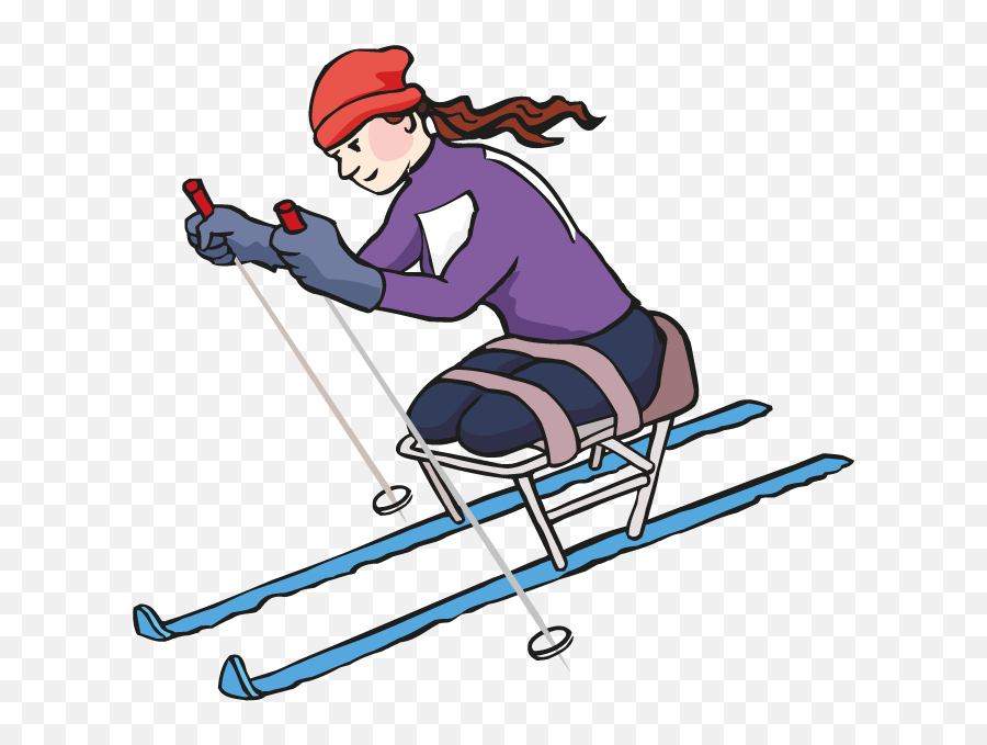 Svg Transparent Stock Ski Langlauf In - Cartoon Skiing Images Png Emoji,Snowmobie Emojis