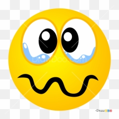 How To Draw Crying Smilies - Happy Emoji,Crying Cute Emoticon