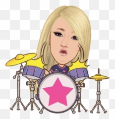 Drummer Girl Drumming Sticker - Drummer Girl Drumming Drum Emoji,Christmas Emoticons Drummers