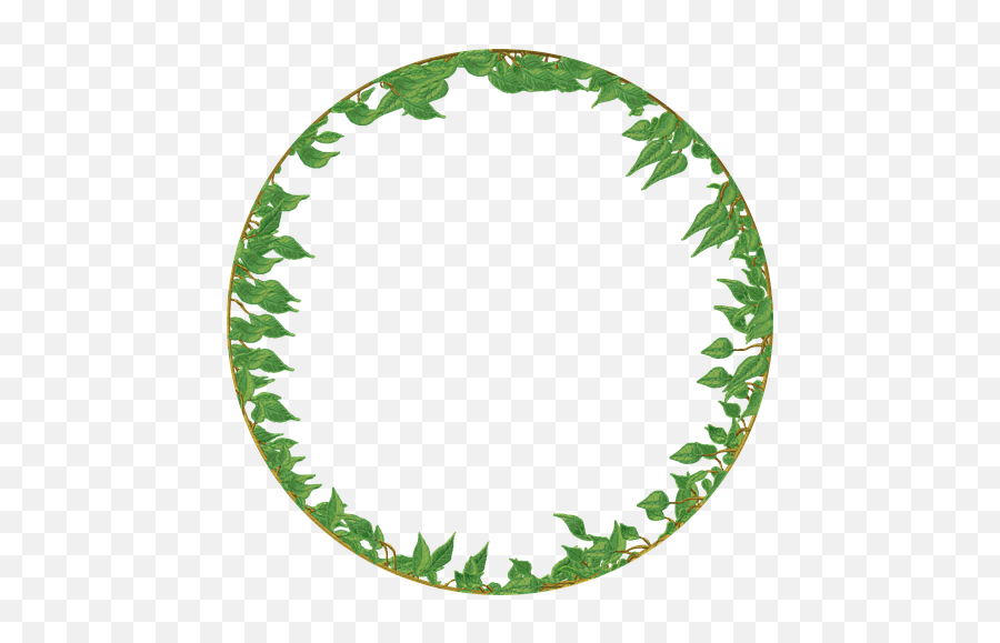 Free Photo Vine Leaves Wreath Border Circle Circular Frame Emoji,Let All Your Emotions Out Vine