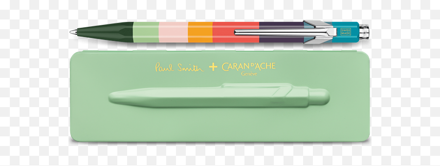Caran Dache 849 Paul Smith Ballpoint Pen With Etui Pistach - Marking Tool Emoji,Faber Castell Emotion Pencil