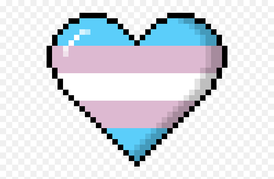 Transgender Pride 8bit Pixel Heart Greeting Card For Sale By Emoji,Emoji Transgender Flag Code