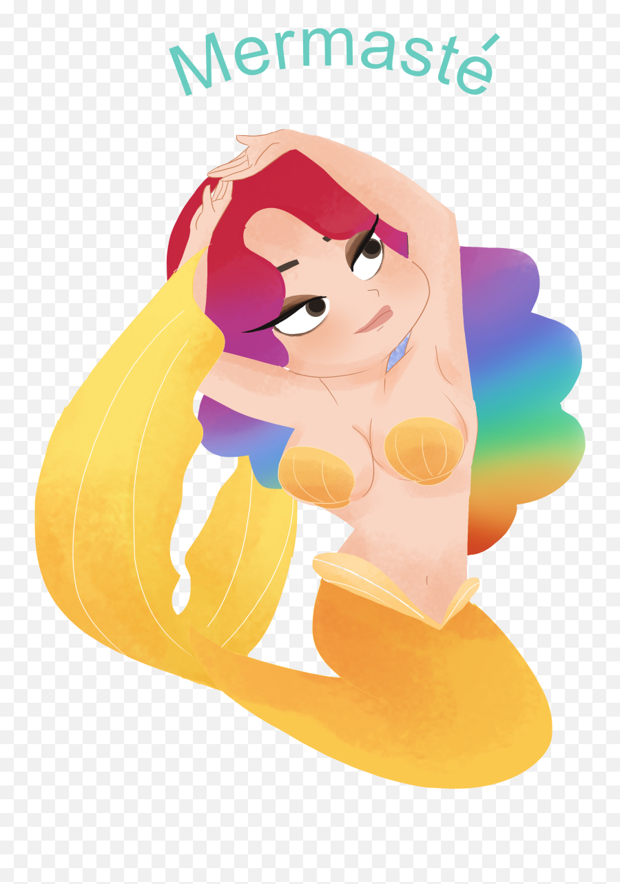 Mira The Yoga Mermaid - The Mermaid Emoji App With Attitude Fictional Character,Unbothered Emoji