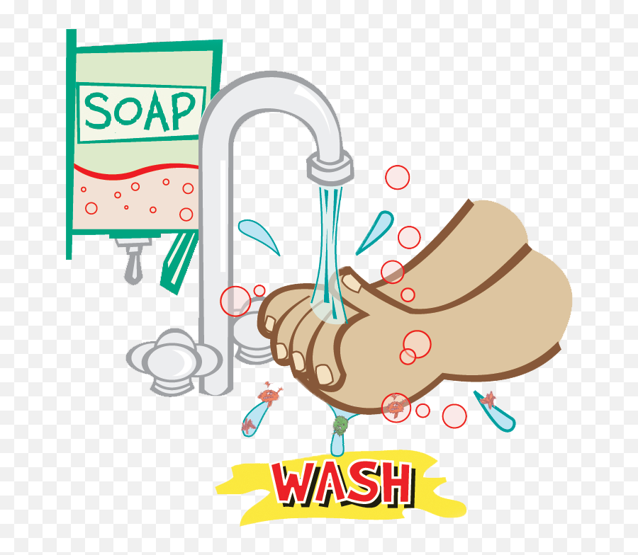 Hand Clipart Wash Hand Wash - Hand Washing With Soap Clipart Emoji,Hand Wash Emoji