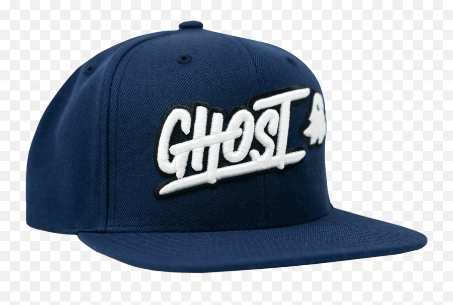 Download Ghost Logo Snapback Navy Png - For Baseball Emoji,Ghost Emoji Hat