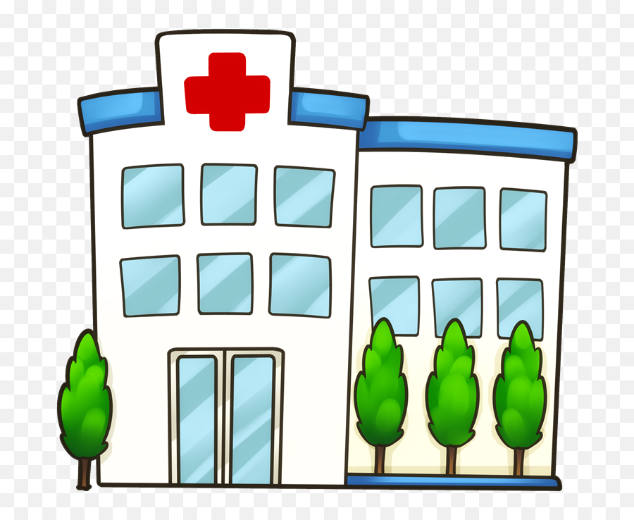 Hospital Clipart Carton - Imagenes De Hospital En Carton Emoji,Cat Emoji Slippers