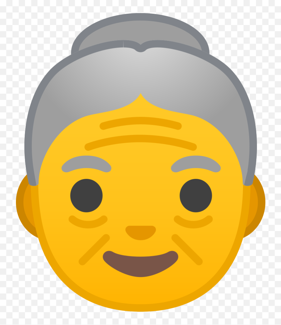 Old Woman Emoji Clipart Free Download Transparent Png - Old Lady Smiley Face,Adult Emojis