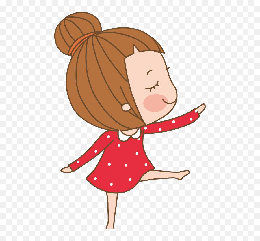 Dance Clip Art Ballet Cartoon Girl - Dance Cartoon Png Emoji,Dancing Girls Emoji Png