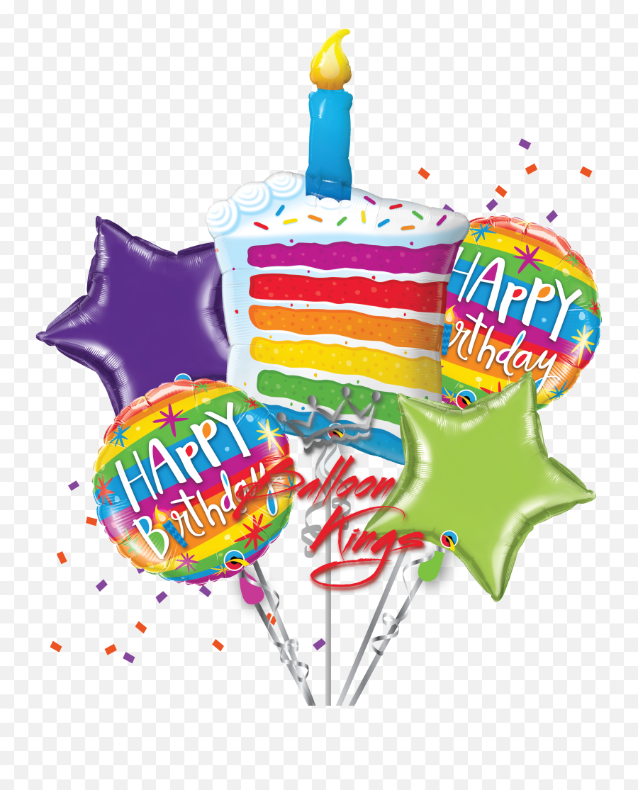 Rainbow Birthday Cake Bouquet Emoji,Emoji Birthday Candles