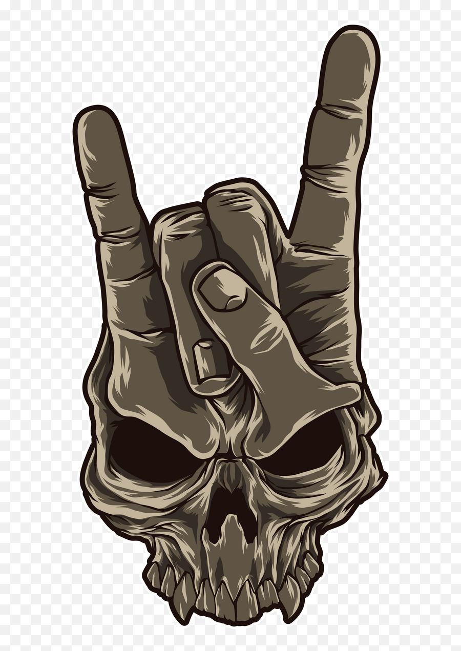 Devil Horns Sign Heavy Metal Hand - Metal Hand Sign Emoji,Heavy Metal Fingers Emoticon Facebook