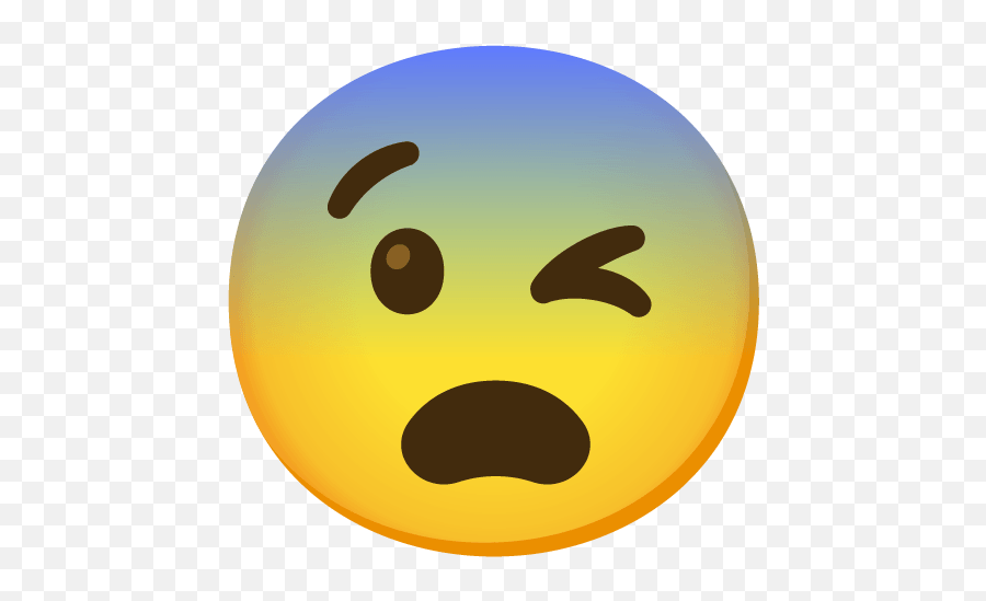 Fearful Face Emoji - Emoji De Cara Asustada,Scared Emoji