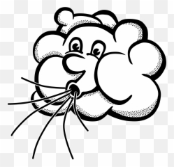 Emoji Clipart Wind Emoji Wind - Drawing Picture Of Wind,Windy Emoji