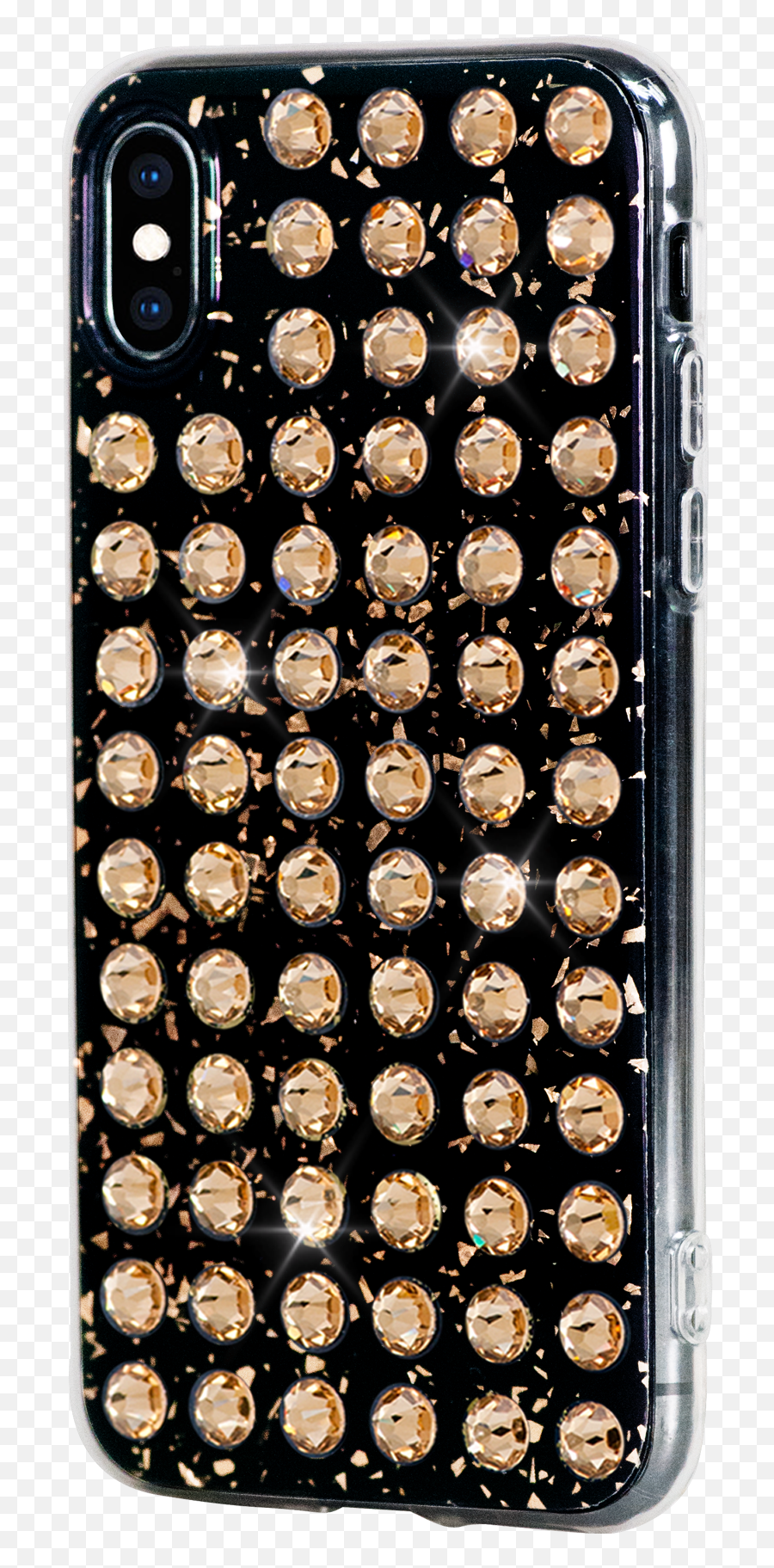 Extravaganza Black Galaxy Hard Cover With Swarovski Crystals For Iphone X U0026 Xs - Iphone 7 M2800 Ic Emoji,Fc Emoticon