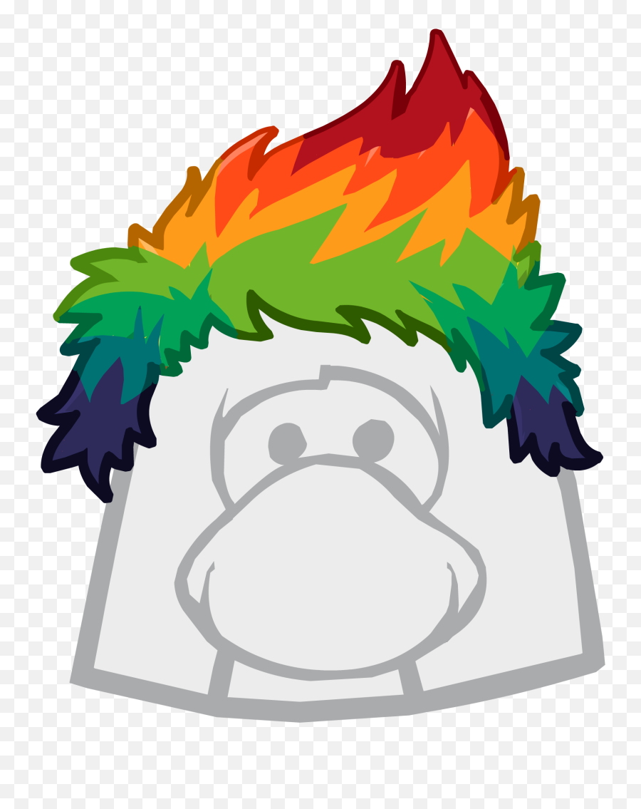 The Rainbow Sweep Icon - Club Penguin Optic Headset Clipart Princess Leia Buns Clipart Emoji,Club Penguin Emoticons List