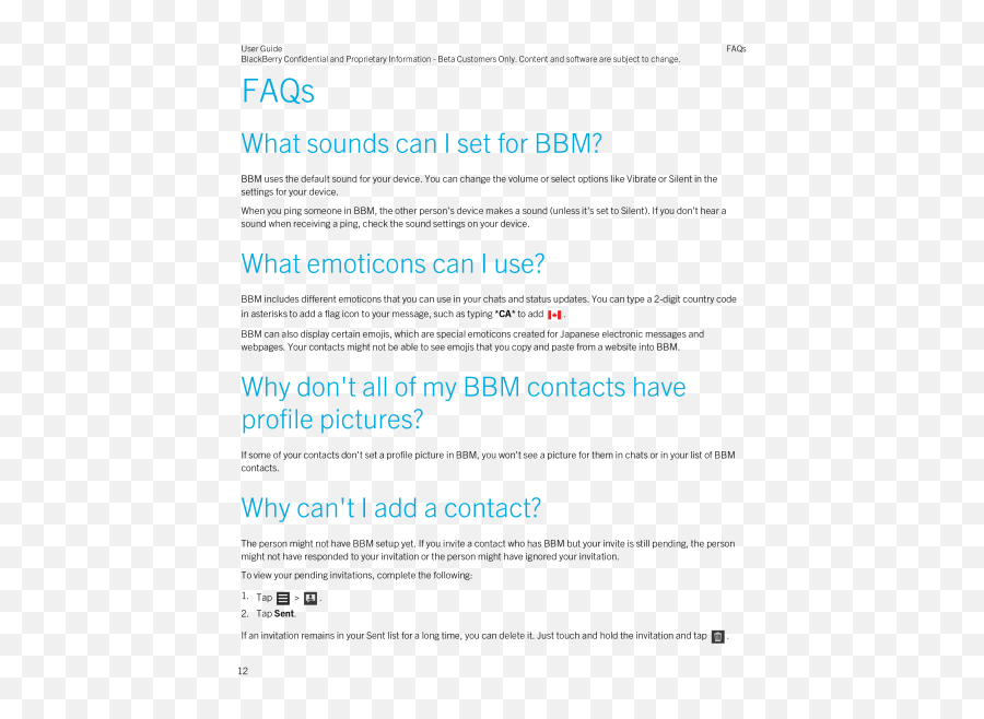 Bbm For Ios User Guide Gets Leaked - Horizontal Emoji,Bbm Emojis