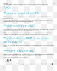 Bbm For Ios User Guide Gets Leaked - Horizontal Emoji,Bbm Emojis