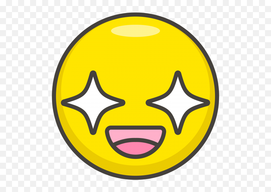 Star Struck Emoji - Emoji Clipart Full Size Clipart Starstruck Émoji Fond Transparent,Iphone Explosion Emoji