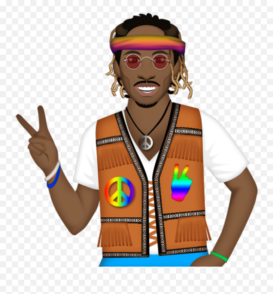 Future Releases New Emoji Pack Futuremoji Complex - Future Clipart Rapper,:v Sign Emoji