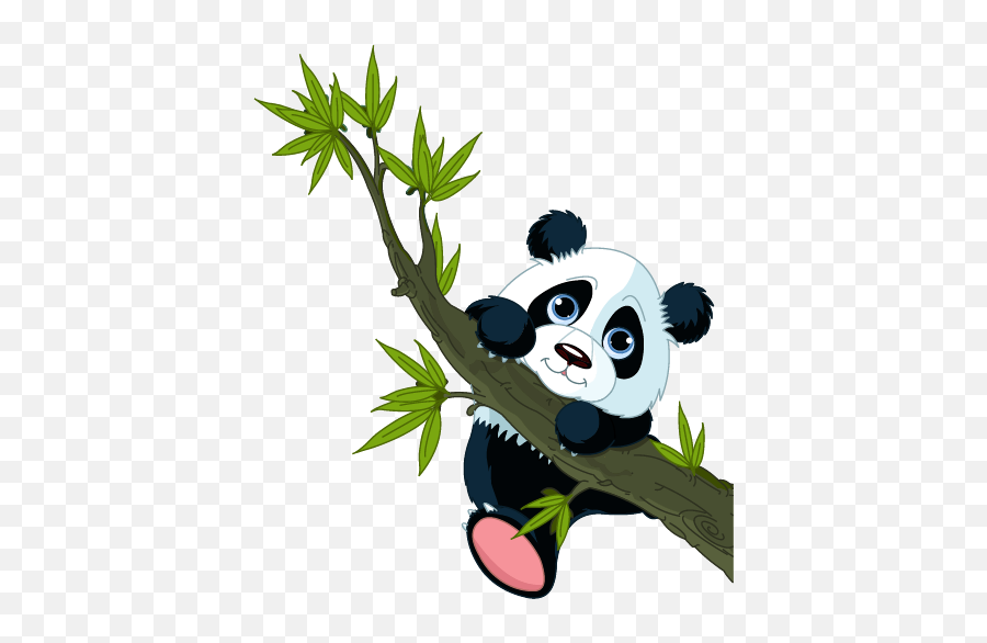 Panda Clipart Climbing Panda Climbing Transparent Free For - Transparent Background Panda Clipart Emoji,Climbing Emoji