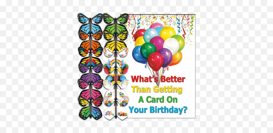 Roller Coaster Card With Flying Butterfly Butterflyers - Greeting Card Emoji,Facebook Emojis Birthdays