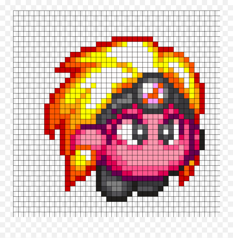 Burninleo By Hoshinokaabi On Kandi Patterns Pixel Art - Happy Emoji,Kirby Emoticon