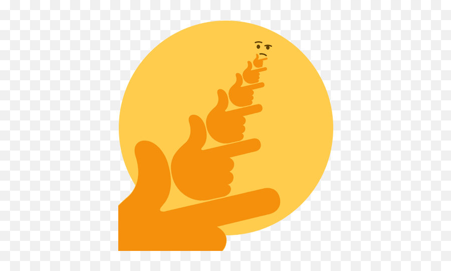 Thinking Emoji Deep Fried - Transparent Thinking Png Meme,Deep Fried Emoji