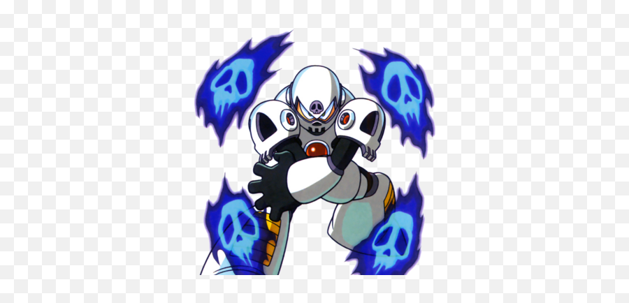 Skull Man - Skull Man Megaman Emoji,Emotions Of A Skull