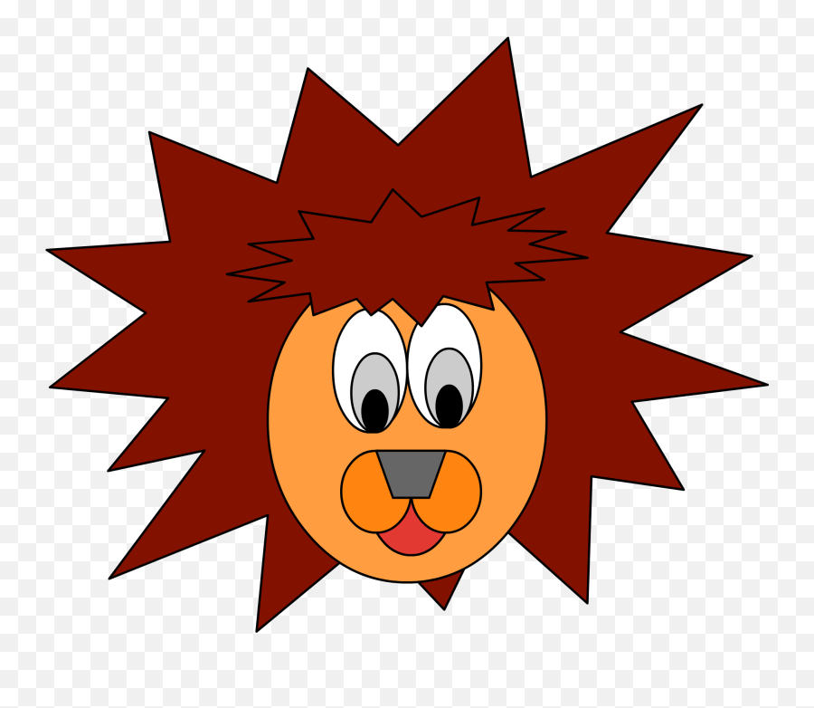 Lion Cartoon Face Drawing Free Image - Third Place Rosette Emoji,Animation Emotions Face