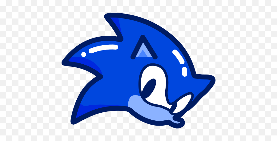 Blue Character Run Sonic Free Icon - Icono Sonic Png Emoji,Sonic Mail Additional Emoticons