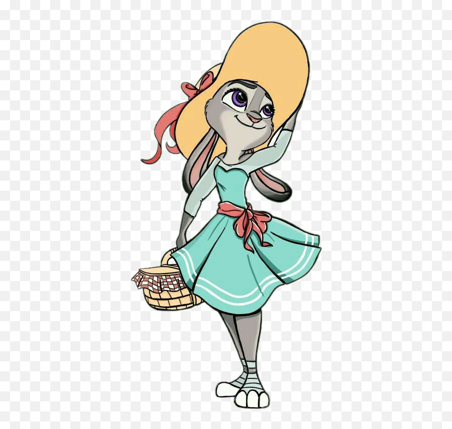Zootopia Disneycartoon Sticker By Nrggiulia83 - Judy Hopps In A Dress Emoji,Zootopia Emoji