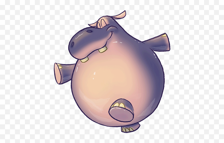 Hippo Walk Cycle Animation - Big Emoji,Emoji Movie Kisscartoon