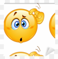 Confused Emoticon Wallpaper Pixers - Transparent Confused Face Emoji,Perplexed Emoticon