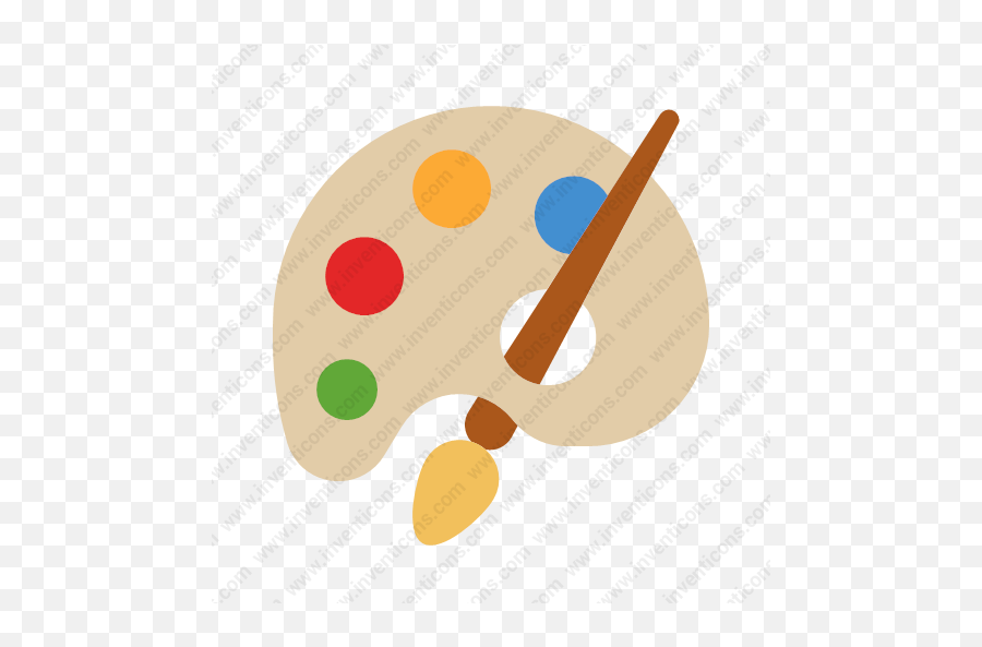 Download Paint Palette Vector Icon Inventicons Emoji,Paint Emoji